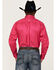 Image #4 - Ariat Men's Leather Tool Solid Pink Team Logo Long Sleeve Button-Down Western Shirt, Pink, hi-res