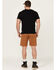 Image #3 - Hawx Men's Chip Flat Front Work Shorts, Rust Copper, hi-res