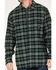 Image #3 - Hawx Men's Plaid Long Sleeve Button-Down Flannel Work Shirt, Green, hi-res