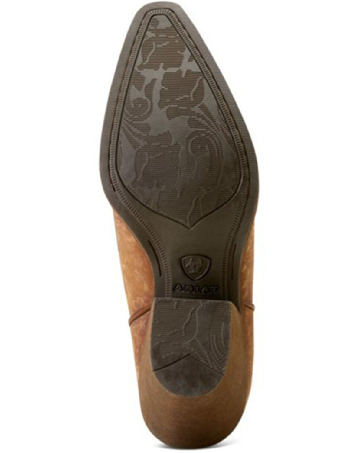 Image #5 - Ariat Women's Chandler Distressed Western Booties - Snip Toe, Brown, hi-res