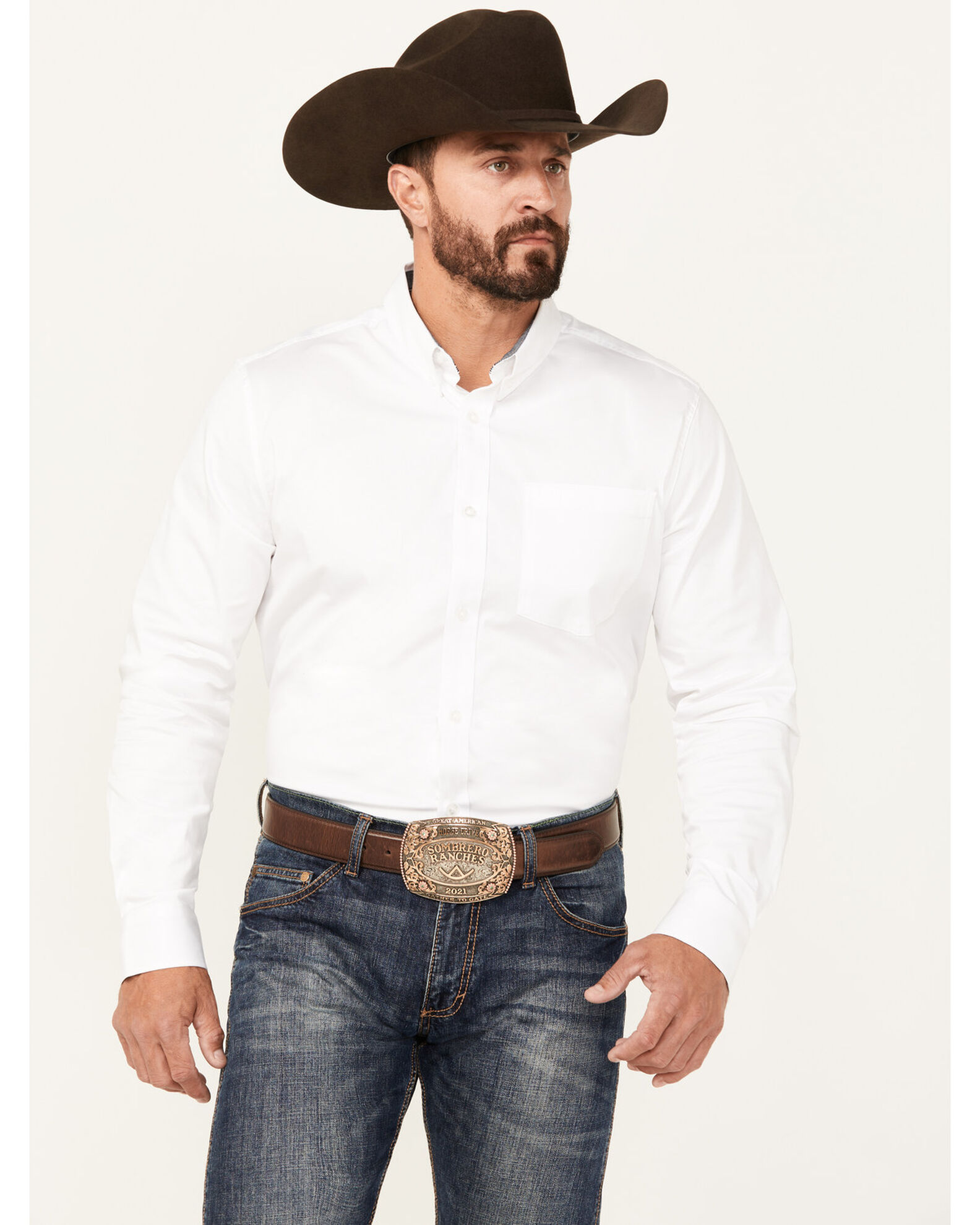 Cody James Men s Basic Twill Long Sleeve Button Down Performance