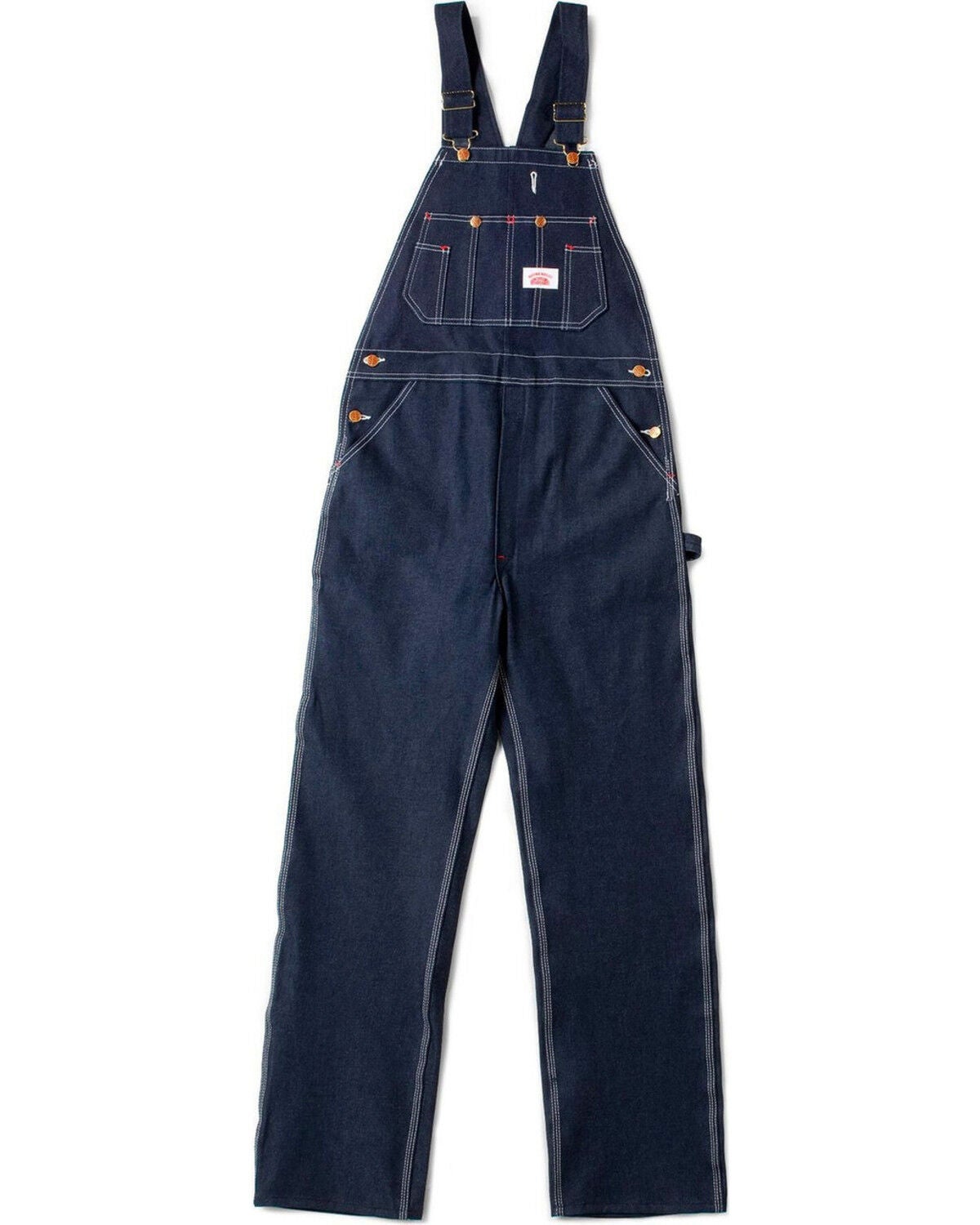 Round House Men's Classic Fly Bib Overalls - Big, Blue, hi-res