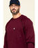 Cinch Men's FR Solid Long Sleeve Work Shirt , Red, hi-res
