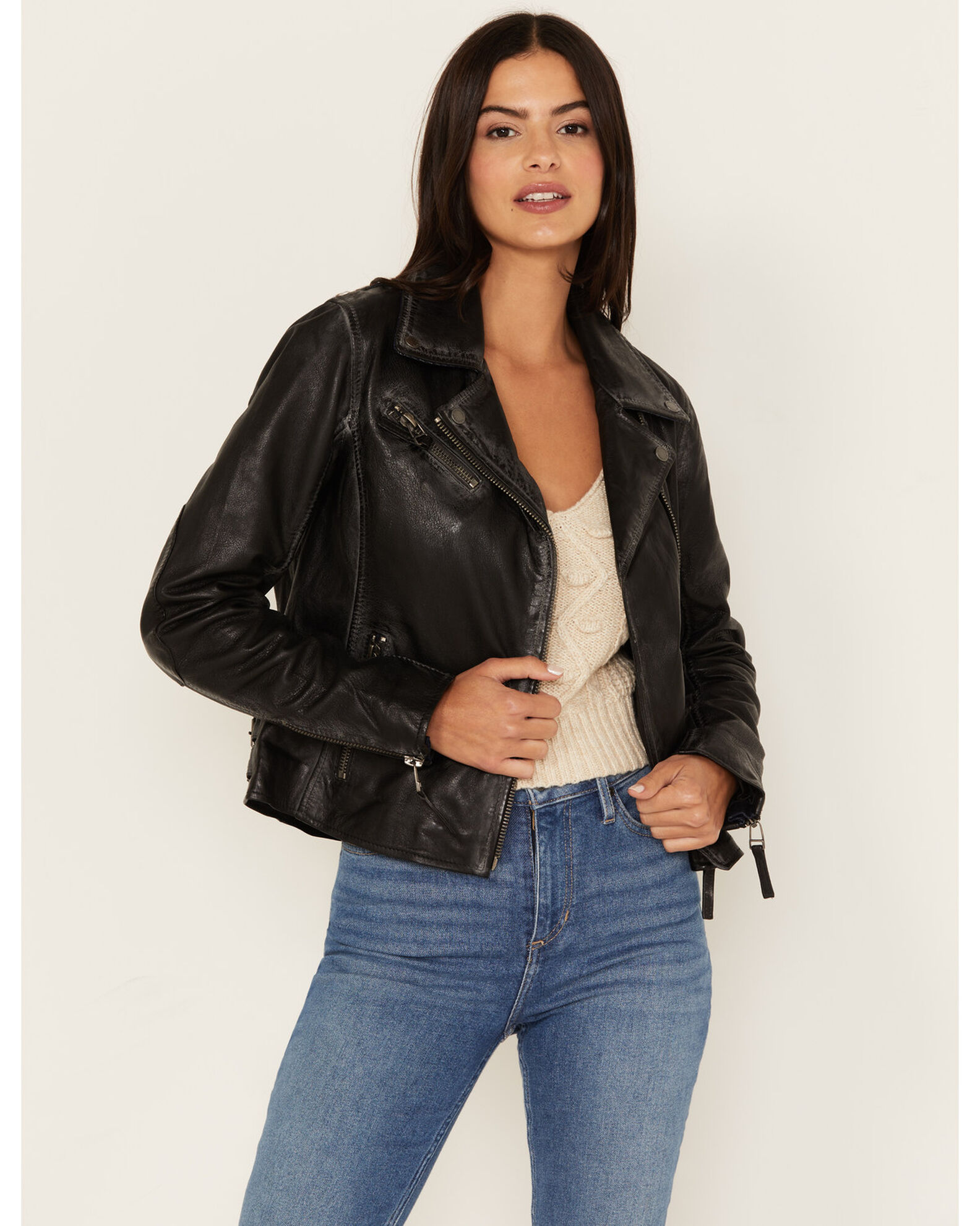 Mauritius Women's Christy Scatter Star Leather Jacket | Boot Barn
