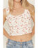 Image #3 - Shyanne Women's Floral Print Corset Top, Red, hi-res