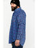 Image #4 - Ariat Men's Collins FR Plaid Print Long Sleeve Button Down Work Shirt, Blue, hi-res