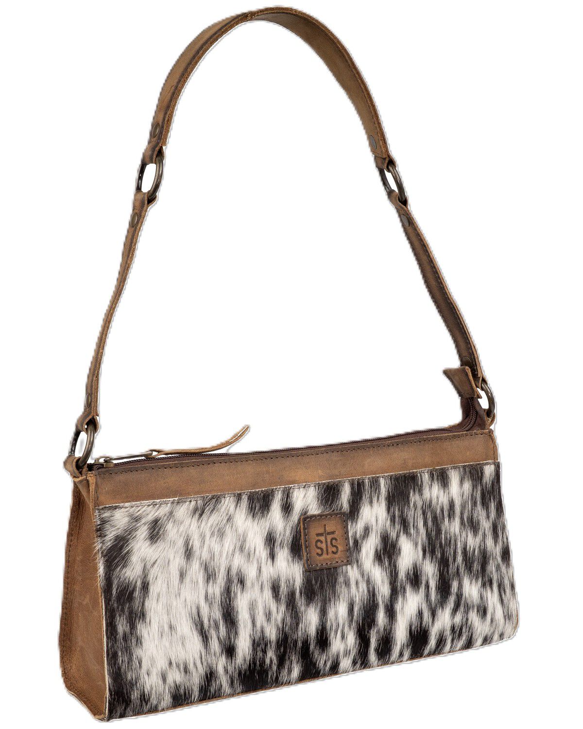 STS Ranchwear by Carroll Women's Cowhide Bailey Bag, Brown, hi-res