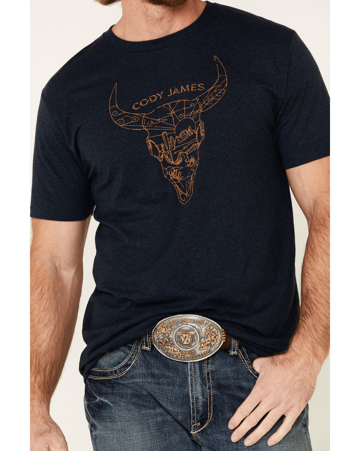 Image #4 - Cody James Men's Desert Bull Skull Graphic Short Sleeve T-Shirt, , hi-res