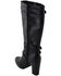 Image #8 - Milwaukee Leather Women's Platform Heel Studded Strap Boot - Round Toe, Black, hi-res