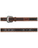Lyntone Men's Basket Weave Southwestern Leather Belt , Oatmeal, hi-res