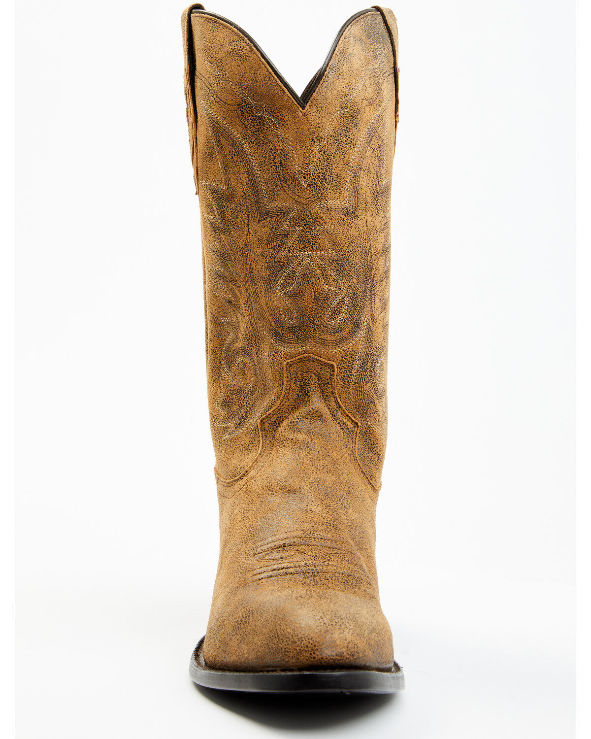 Image #4 - Tony Lama Men's Outpost Desert Goat Leather Western Boots - Round Toe, Tan, hi-res