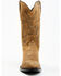 Image #4 - Tony Lama Men's Outpost Desert Goat Leather Western Boots - Round Toe, Tan, hi-res