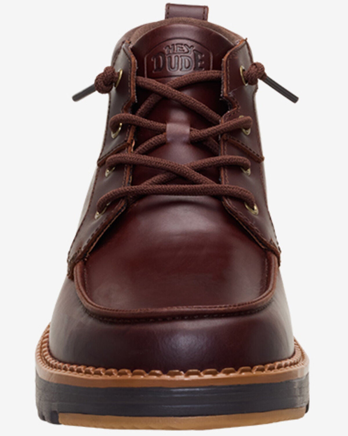 Image #4 - HEYDUDE Men's Flint Lace-Up Casual Boots - Moc Toe, Brown, hi-res