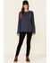 Ariat Women's Solid Navy Bolt Logo Long Sleeve Work Tee, Navy, hi-res