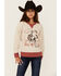 Image #1 - Ariat Girls' Bronco Print Long Sleeve Graphic Shirt, Oatmeal, hi-res