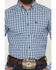 Image #3 - Ariat Men's Pro Series Stephan Plaid Print Long Sleeve Button-Down Stretch Western Shirt, Navy, hi-res