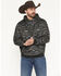 Image #1 - Hooey Men's Legendary Southwestern Print Hooded Sweatshirt, Black, hi-res