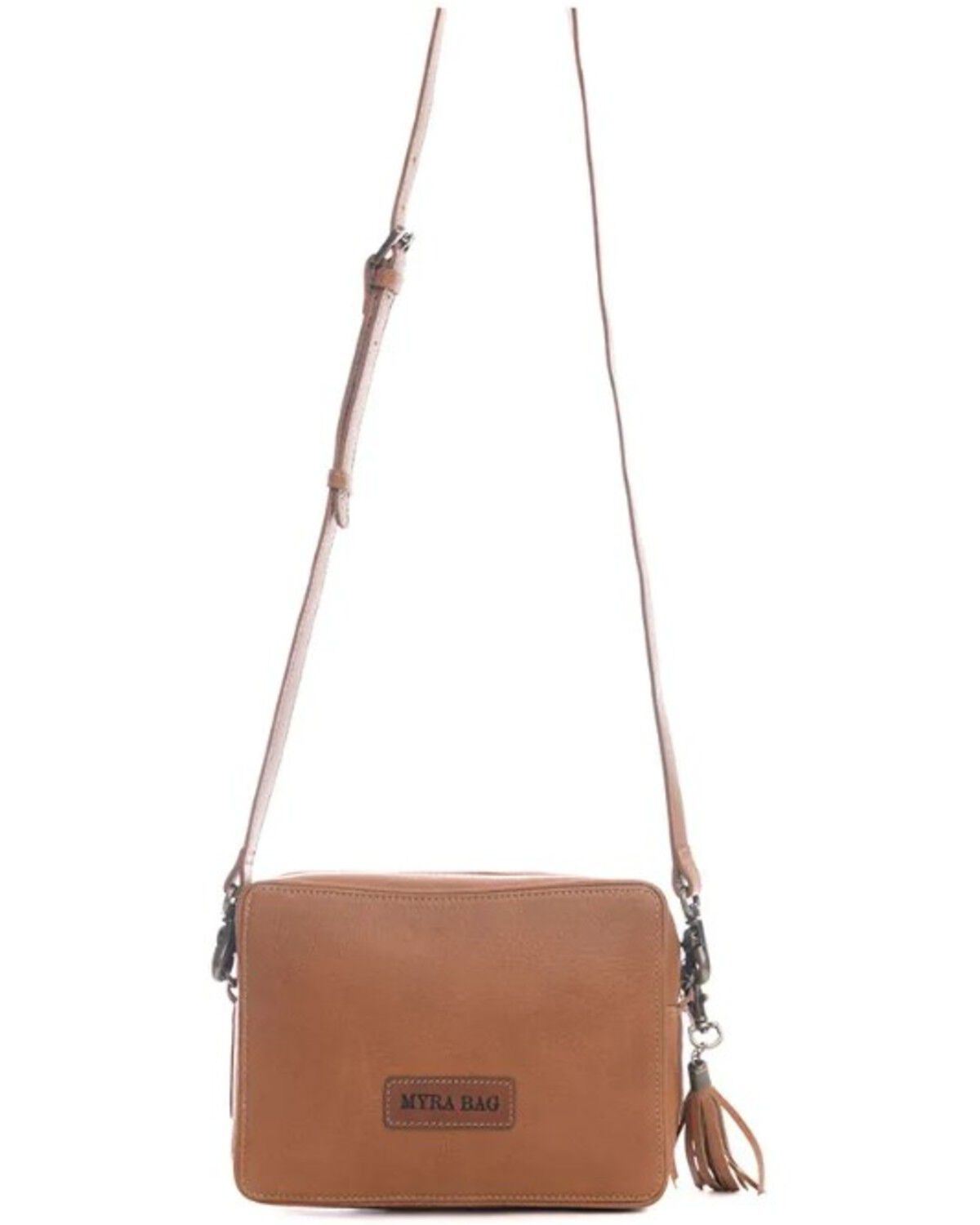 Product Name:  Myra Bag Women's Age Of The Steer Hand Tooled Crossbody Bag