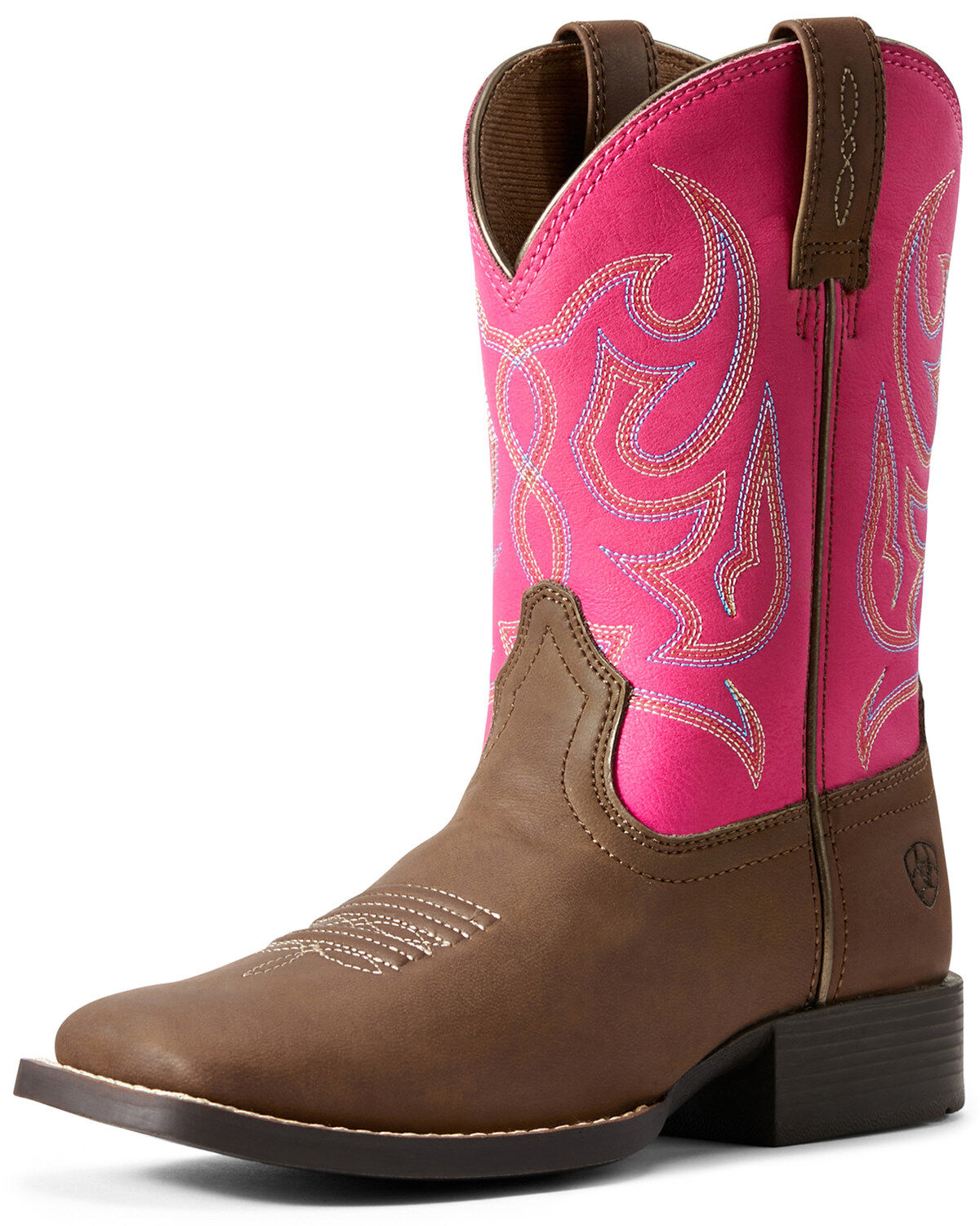 Image #1 - Ariat Little Girls' Sport Champ Western Boots - Broad Square Toe, , hi-res