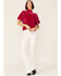 Image #4 - Free People Women's Velvet Knit Claudia Puff Short Sleeve Tee, Pink, hi-res