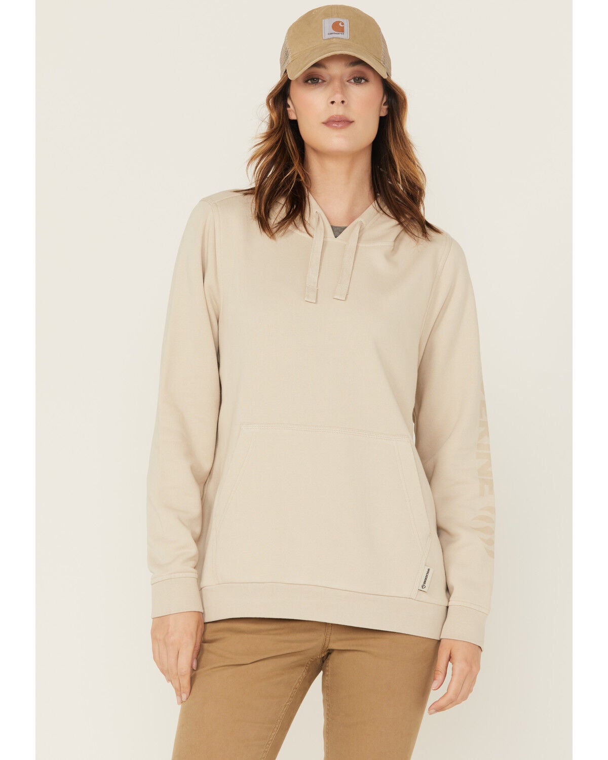 Wolverine Women's Midweight Graphic Hoodie, Stone, hi-res