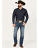 Image #1 - Ariat Men's M7 Griffin Slim Straight Brighton Jeans, Dark Medium Wash, hi-res