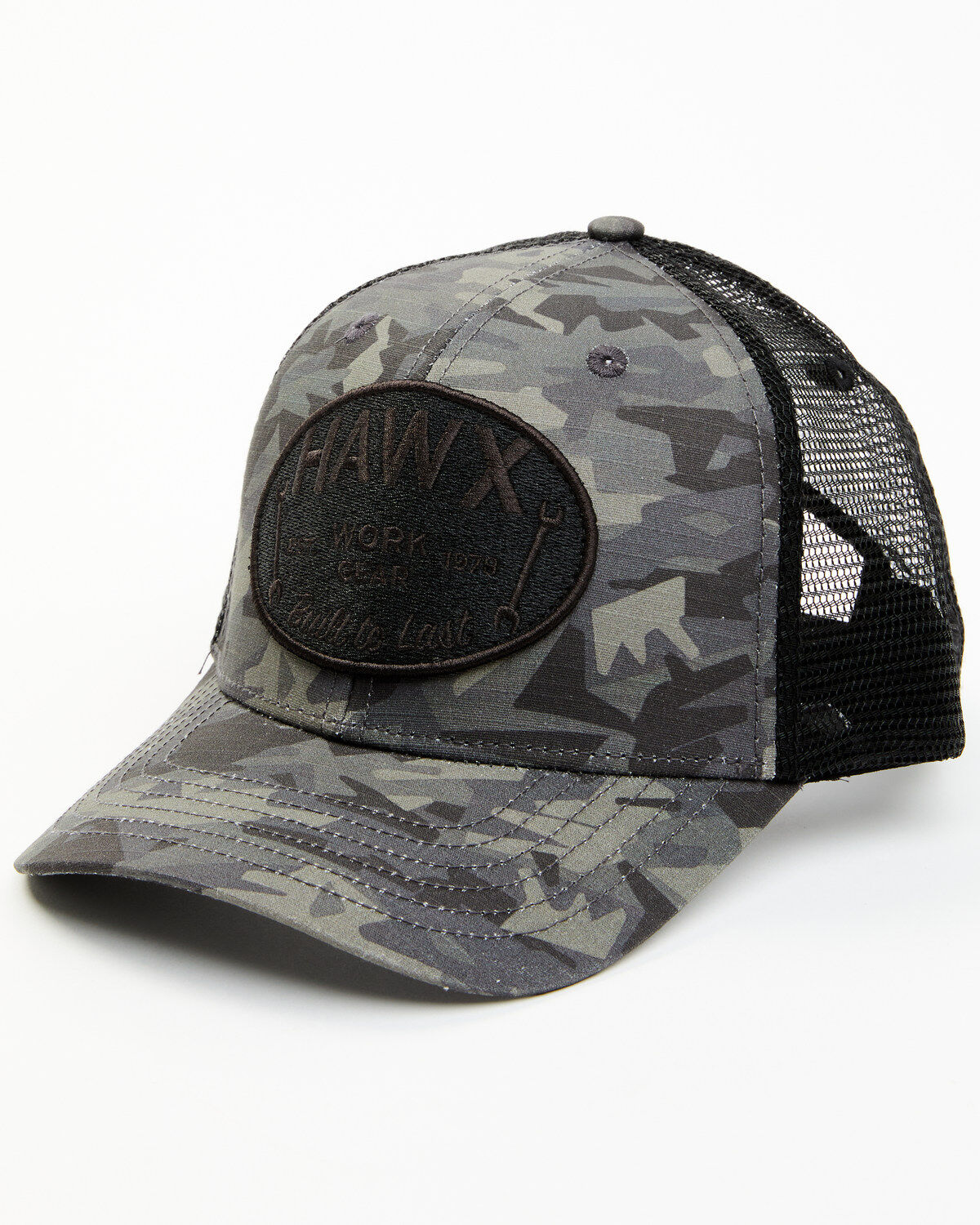Image #1 - Hawx Men's Camo Print Oval Patch Ball Cap, Camouflage, hi-res