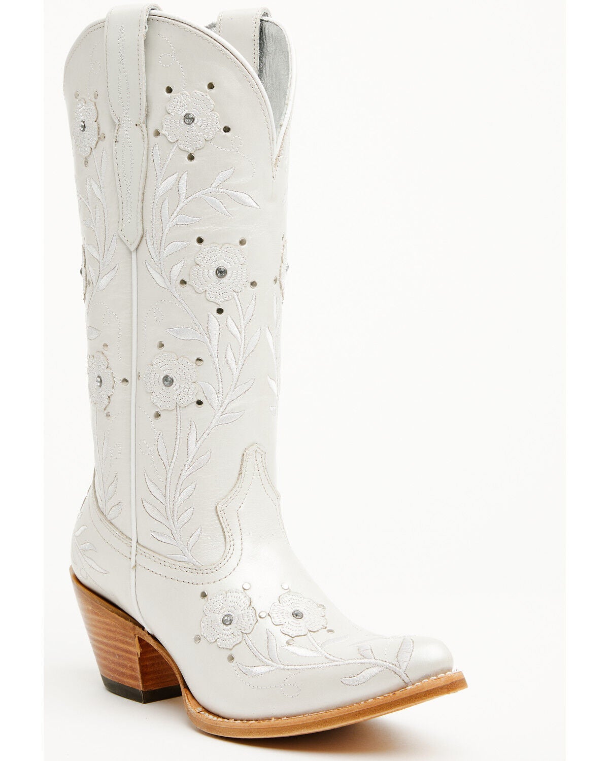 Ariat Women's Romance Western Boots - Snip Toe, White, hi-res