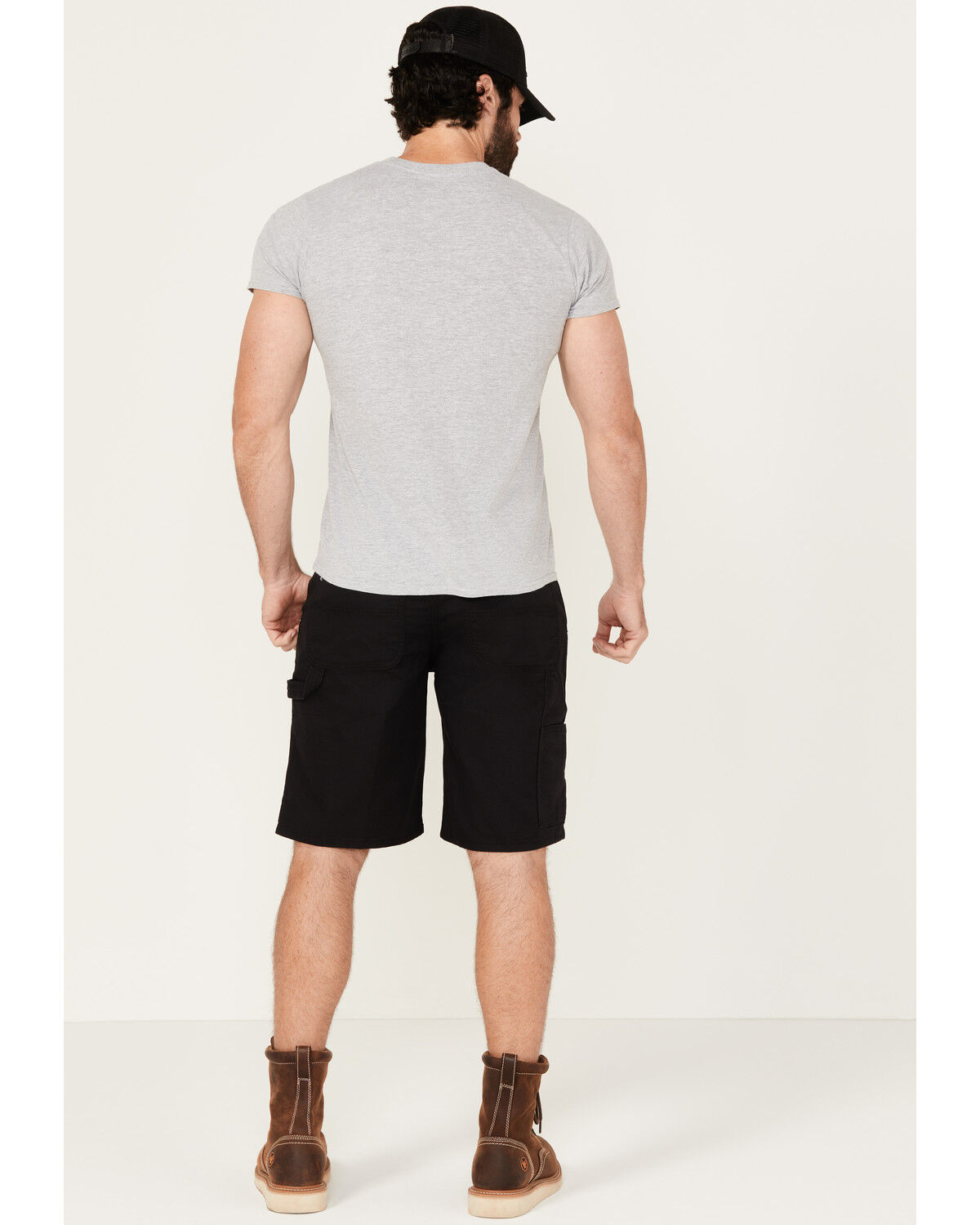 Image #3 - Dickies Men's Tough Max Duck 11" Carpenter Work Shorts, Black, hi-res
