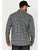 Image #4 - Cody James Men's FR Plaid Long Sleeve Snap Western Shirt, Charcoal, hi-res