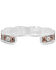 Montana Silversmiths Women's Classic Rose Gold Flower Swirl Cuff Bracelet, Multi, hi-res