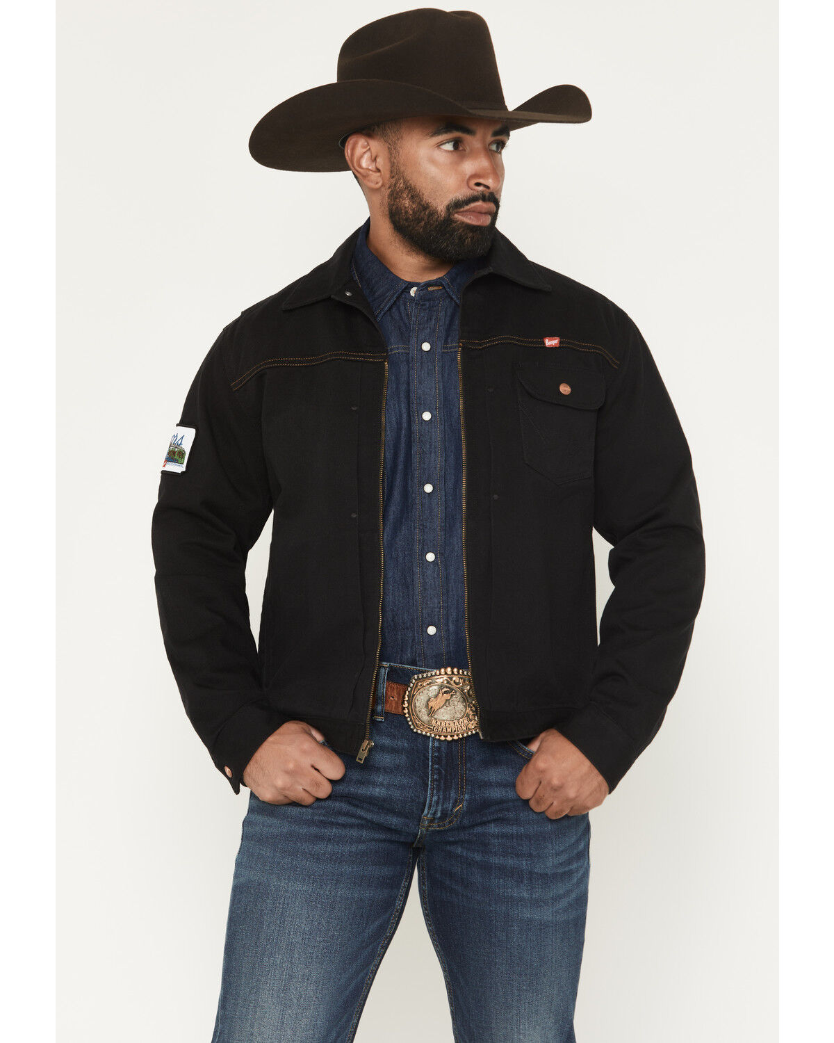 Image #2 - Wrangler X Coors Banquet Men's Pinnacle Jacket, Black, hi-res