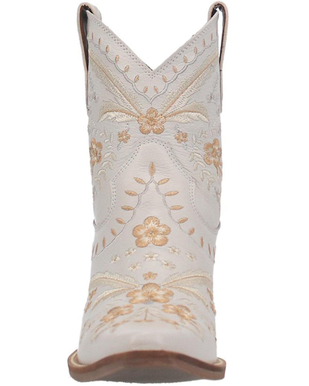Image #4 - Dingo Women's Primrose Western Booties - Snip Toe, White, hi-res
