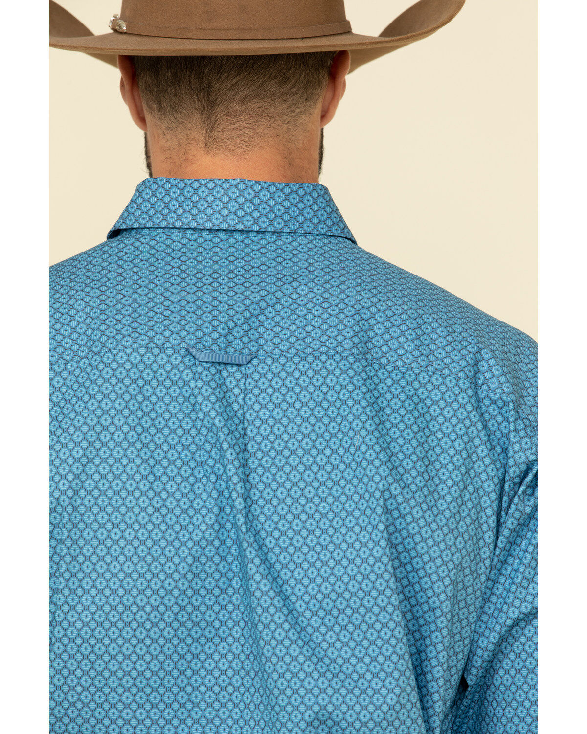 Image #5 - Tuf Cooper Men's Stretch Poplin Geo Print Long Sleeve Western Shirt, , hi-res