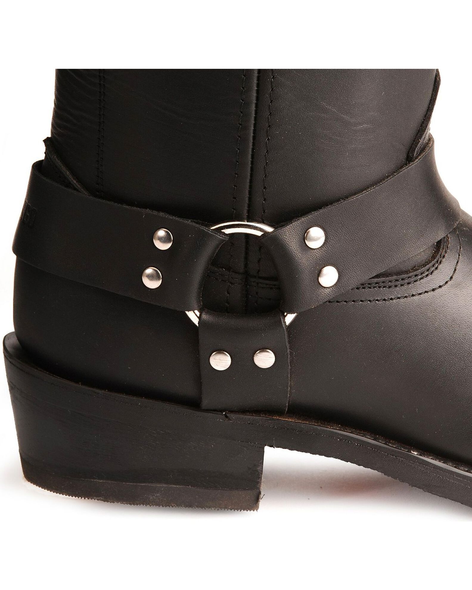 Image #2 - Durango Men's Harness Motorcycle Boots, Black, hi-res