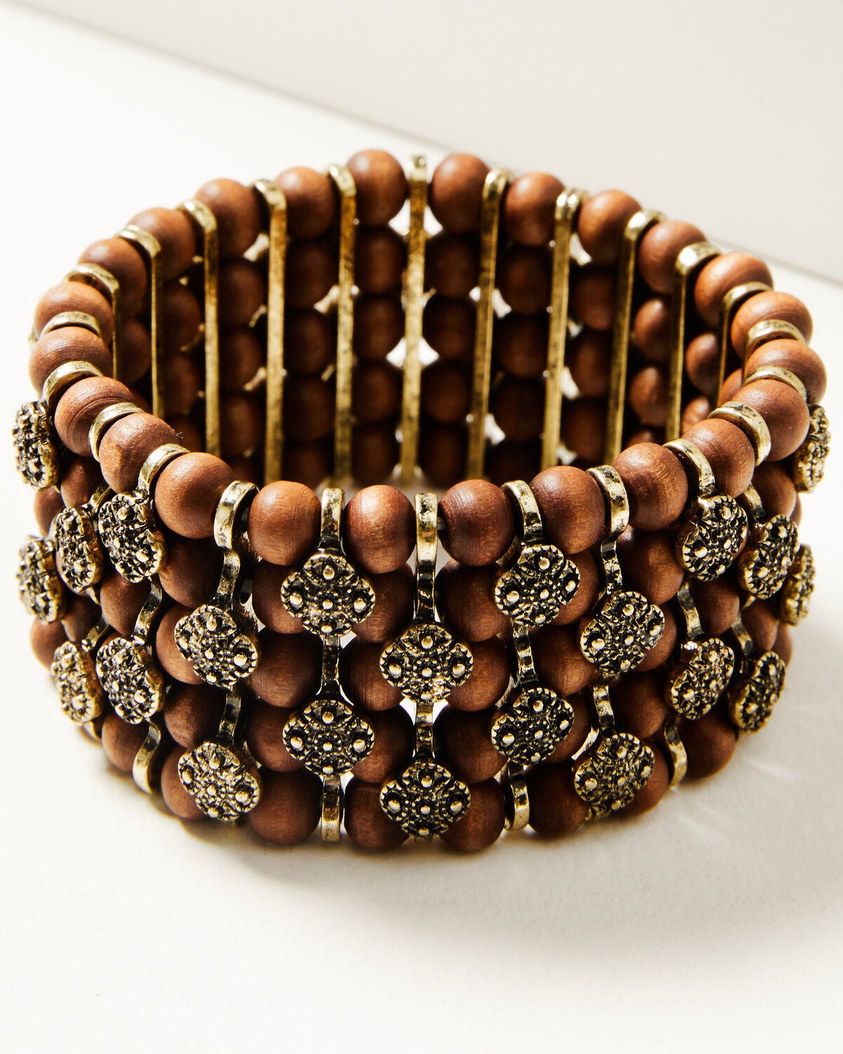 Shyanne Women's Desert Boheme Bead Bracelet, Gold, hi-res