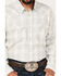 Moonshine Spirit Men's Ethonol Plaid Snap Western Flannel Shirt , Cream, hi-res