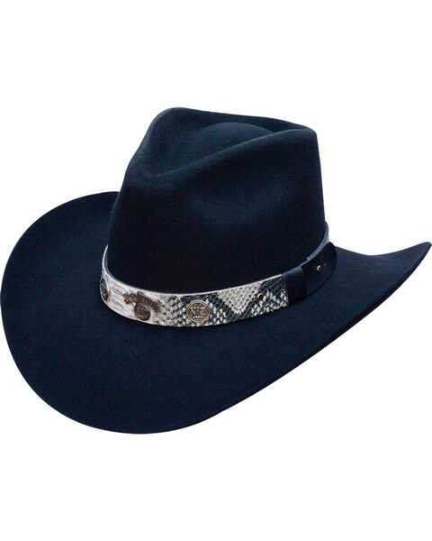 Image #1 - Jack Daniel's Men's Felt Western Fashion Hat , Black, hi-res