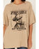 Image #3 - Wrangler Women's Yellowstone Rip Wheeler Ranch Hand Oversized Short Sleeve Graphic Tee, Grey, hi-res