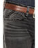 Image #2 - Ariat Men's M4 Ramiro Steven Washed Relaxed Bootcut Stretch Denim Jeans, Black, hi-res