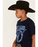 Image #2 - Cody James Boys' Skull Head Logo Graphic T-Shirt, Navy, hi-res