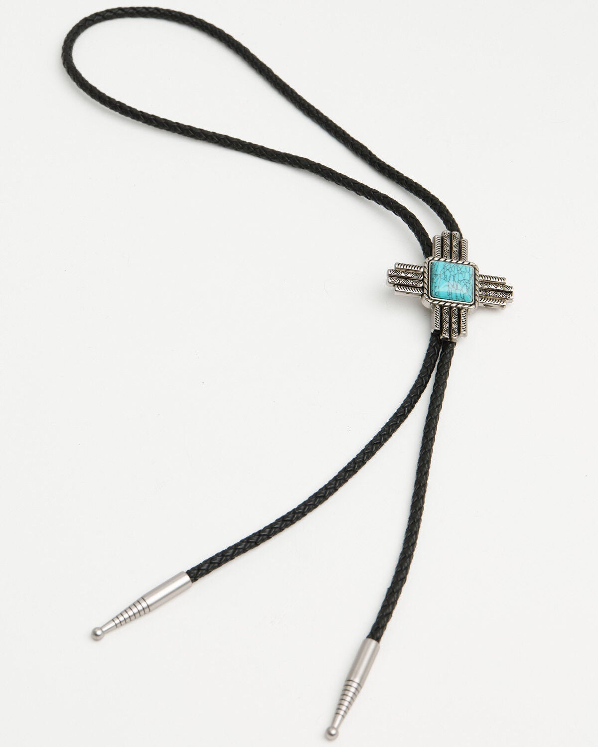 Image #3 - Cody James Men's Lars Cross Bolo Tie, Silver, hi-res