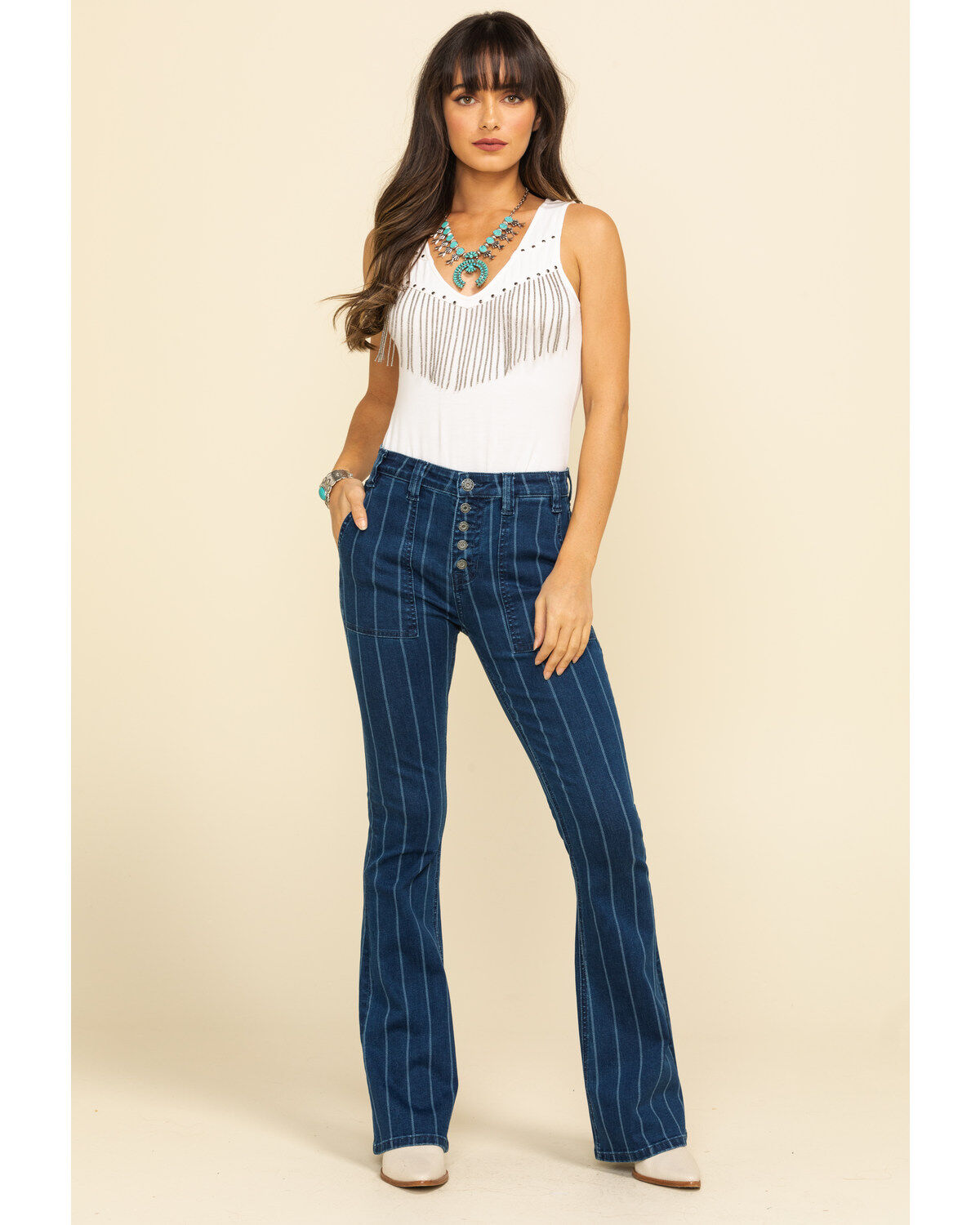 Stripe Flare Jeans | Boot Barn