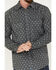 Image #3 - Cody James Men's FR Geo Print Long Sleeve Snap Work Shirt, Charcoal, hi-res