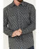 Image #3 - Cody James Men's FR Geo Print Long Sleeve Snap Work Shirt , Charcoal, hi-res