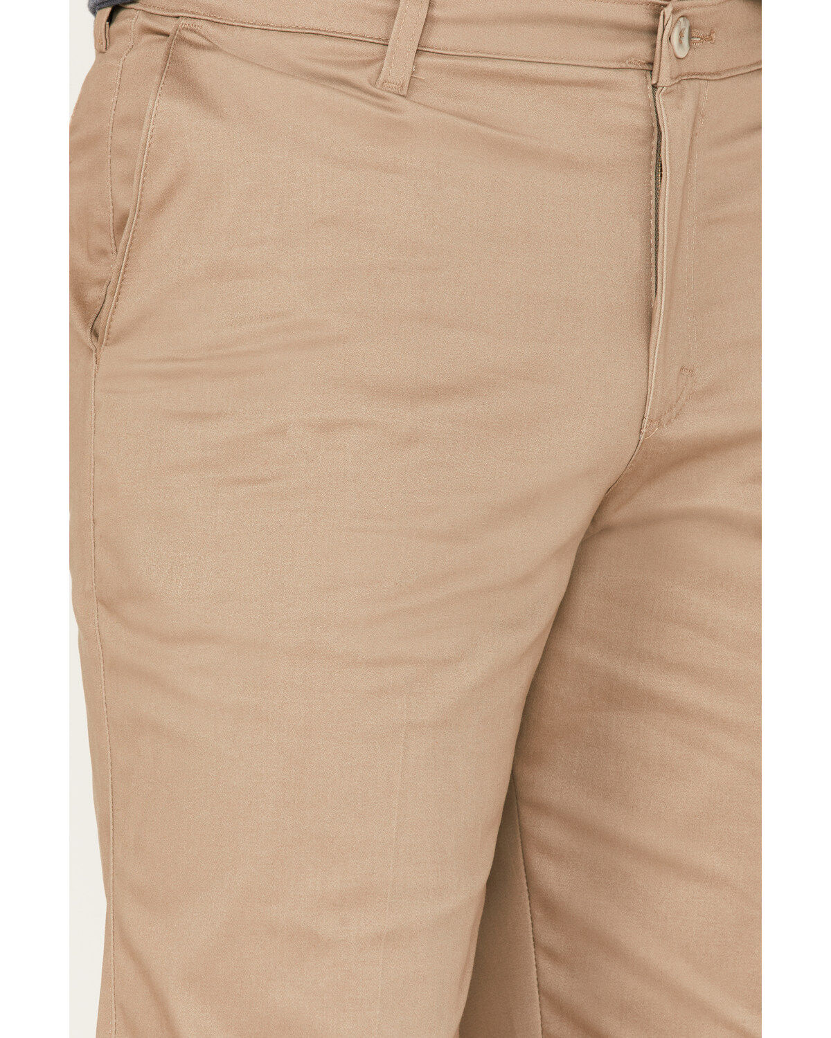 Image #2 - Wrangler Men's Casual Flat Front Western Pants, Beige/khaki, hi-res