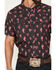 Image #3 - Rock & Roll Denim Men's Boot Barn Exclusive Tek Cactus Short Sleeve Snap Stretch Western Shirt, Black, hi-res