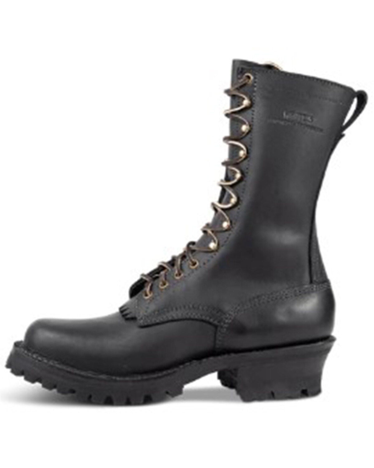 White's Boots Men's Centennial Smokejumper 10" Lace-Up Work Boots - Round Toe, Black, hi-res