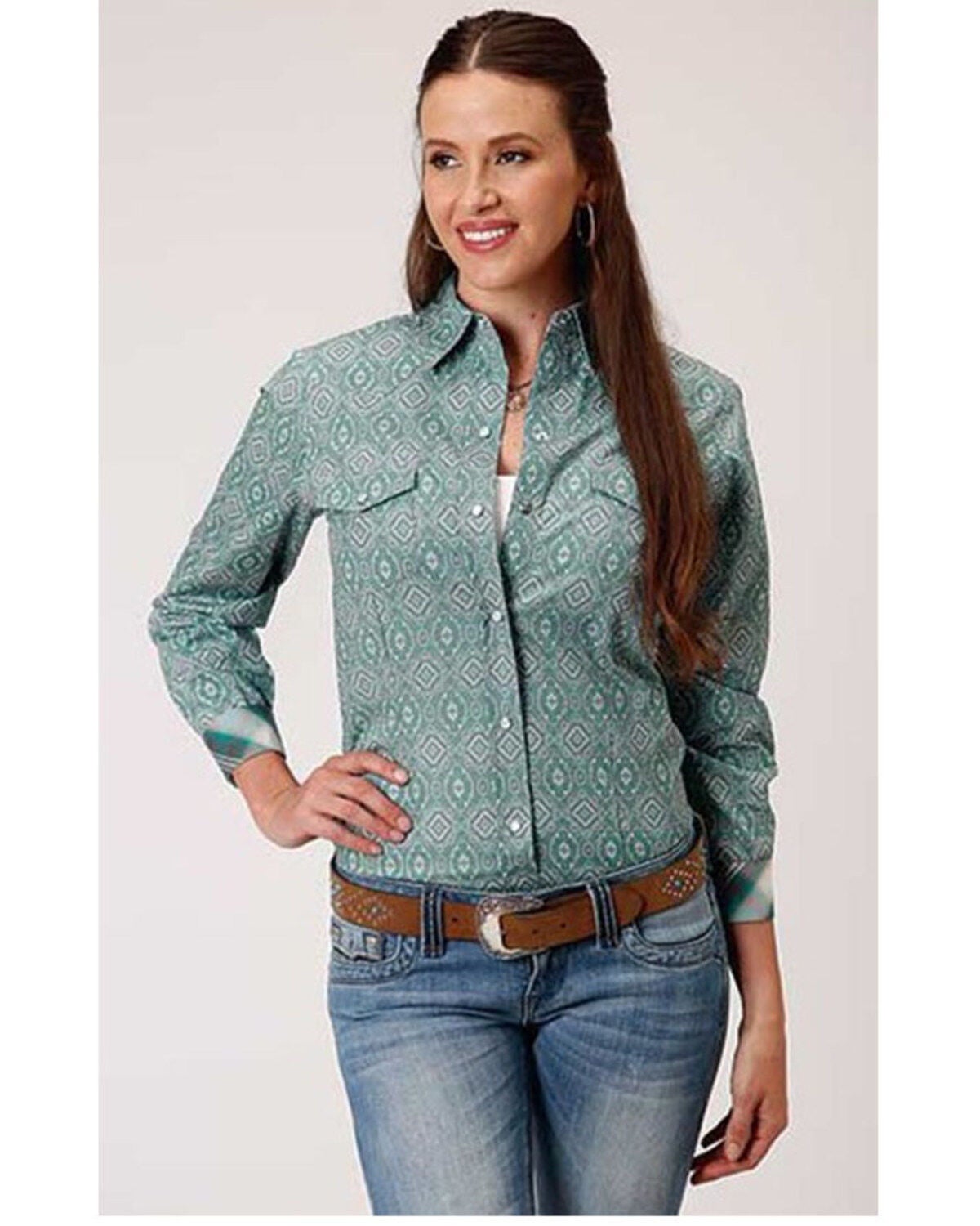 plus size western shirts