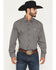 Image #1 - Cinch Men's Medallion Print Long Sleeve Button-Down Western Shirt, Brown, hi-res